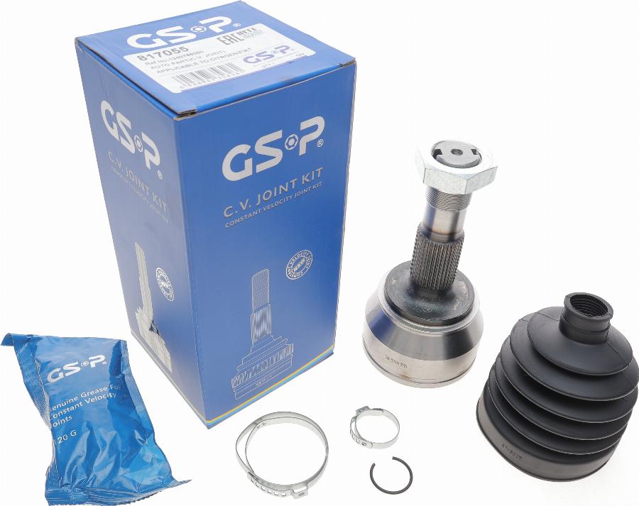 GSP 817055 - Šarnīru komplekts, Piedziņas vārpsta autospares.lv