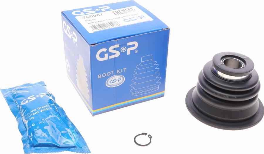 GSP 760067 - Пыльник, приводной вал www.autospares.lv