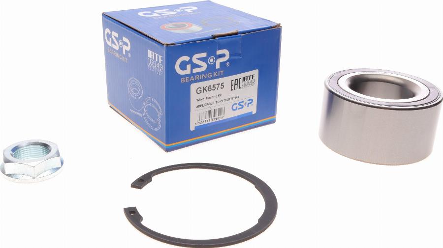 GSP GK6575 - Riteņa rumbas gultņa komplekts www.autospares.lv