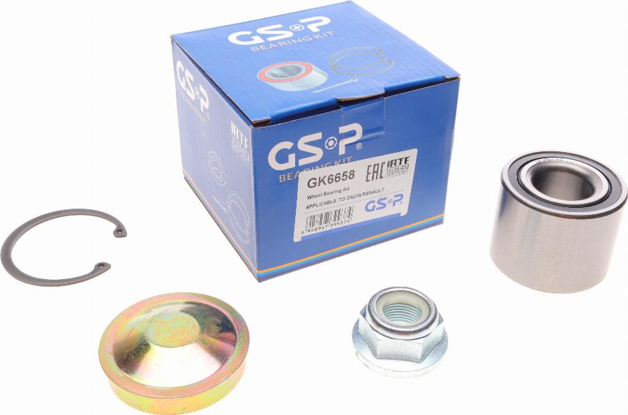 GSP GK6658 - Wheel hub, bearing Kit www.autospares.lv