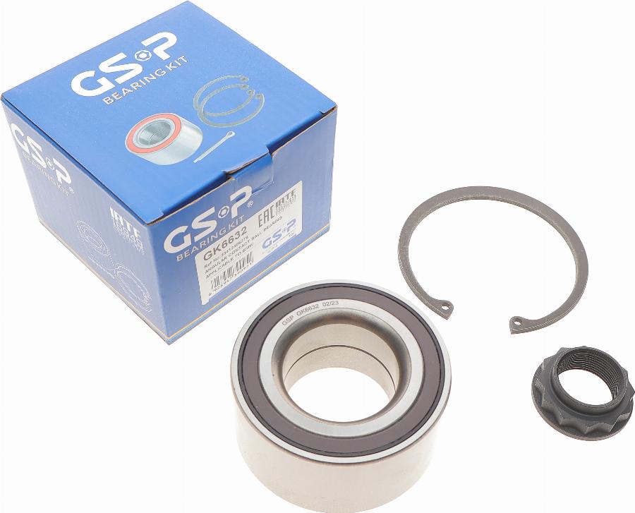 GSP GK6632 - Riteņa rumbas gultņa komplekts www.autospares.lv