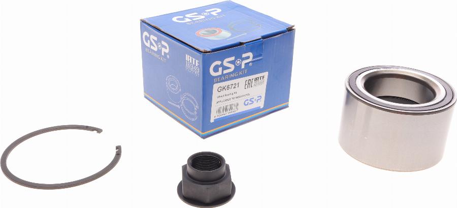 GSP GK6721 - Wheel hub, bearing Kit www.autospares.lv