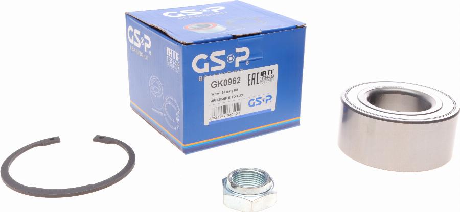 GSP GK0962 - Riteņa rumbas gultņa komplekts www.autospares.lv