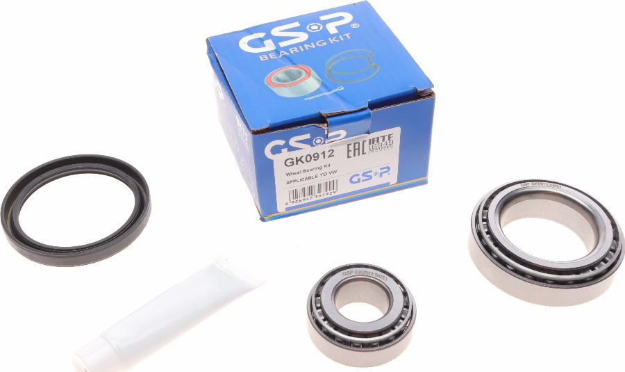 GSP GK0912 - Wheel hub, bearing Kit www.autospares.lv