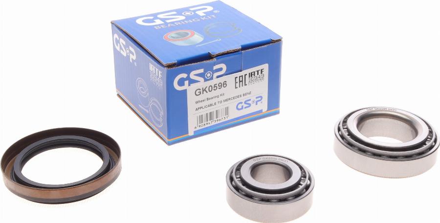 GSP GK0596 - Wheel hub, bearing Kit www.autospares.lv