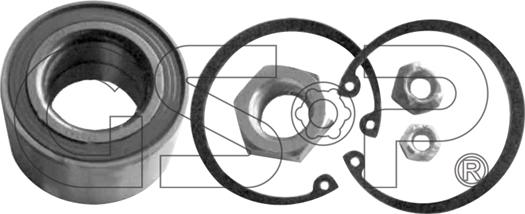 GSP GK0593 - Riteņa rumbas gultņa komplekts autospares.lv