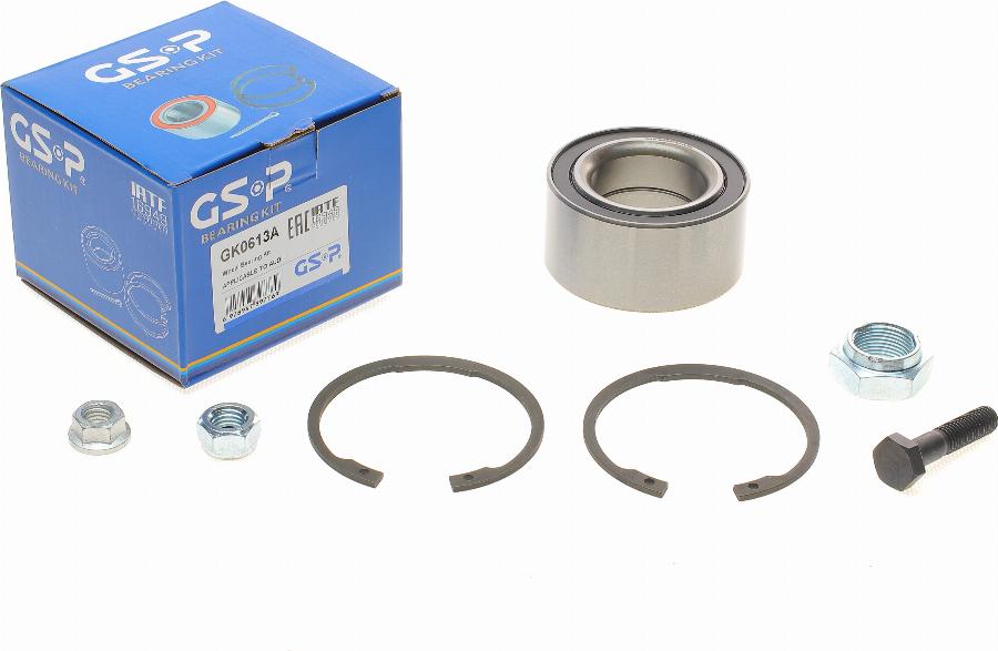 GSP GK0613A - Riteņa rumbas gultņa komplekts www.autospares.lv