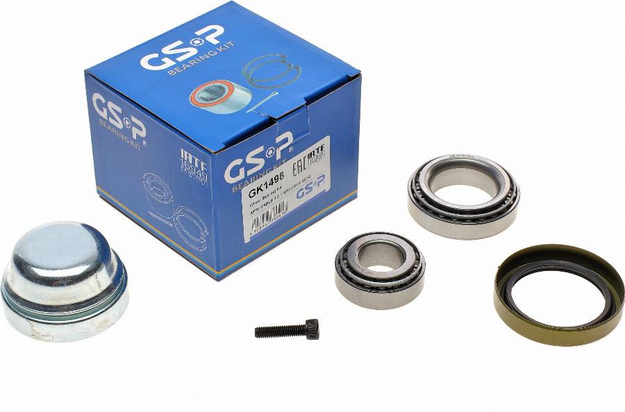 GSP GK1498 - Ступица колеса, поворотный кулак www.autospares.lv