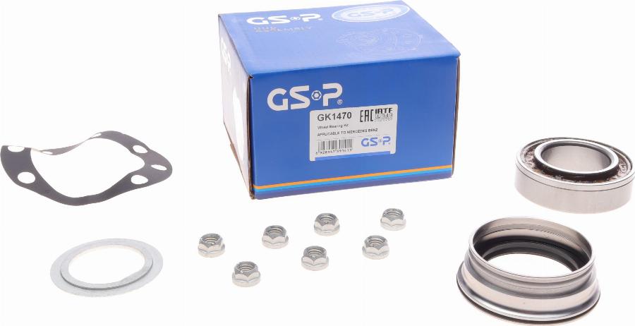 GSP GK1470 - Wheel hub, bearing Kit www.autospares.lv