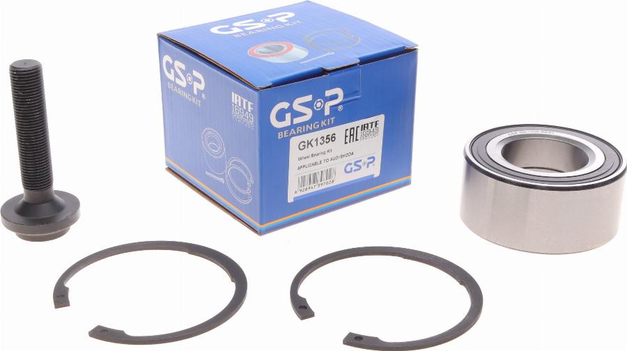 GSP GK1356 - Riteņa rumbas gultņa komplekts autospares.lv