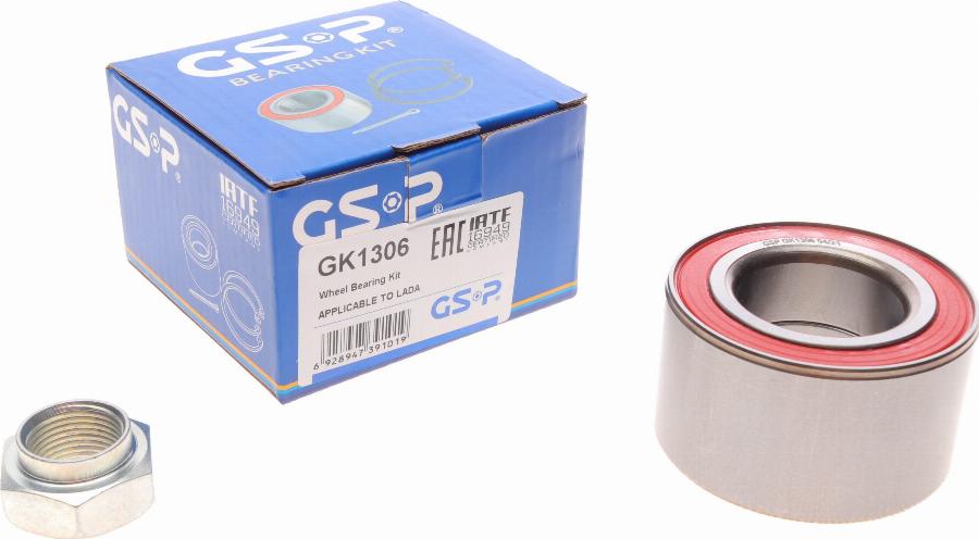 GSP GK1306 - Wheel hub, bearing Kit www.autospares.lv