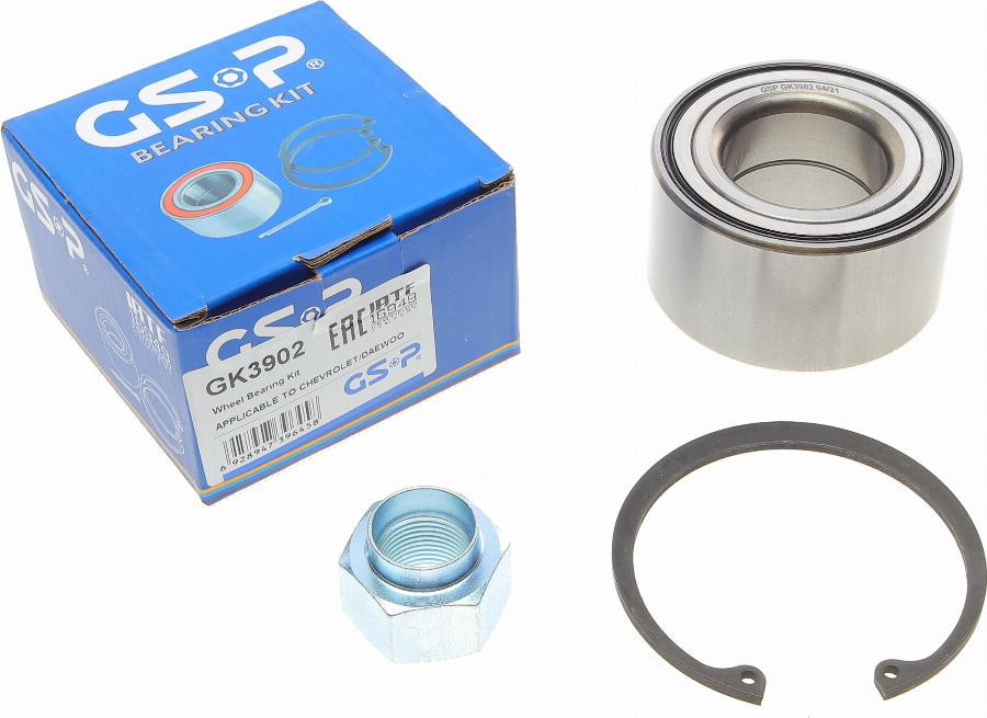 GSP GK3902 - Wheel hub, bearing Kit www.autospares.lv