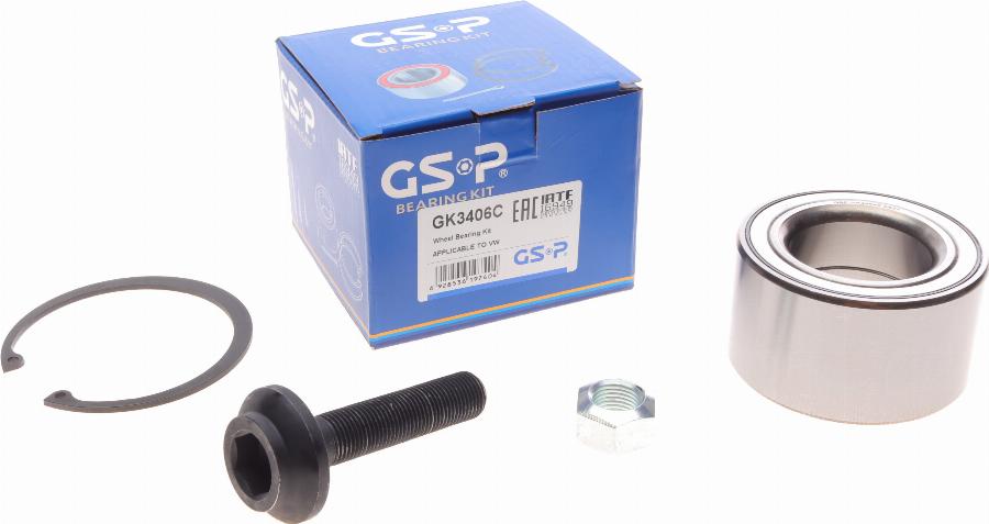 GSP GK3406C - Riteņa rumbas gultņa komplekts www.autospares.lv