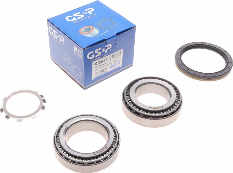 GSP GK3475 - Wheel hub, bearing Kit www.autospares.lv