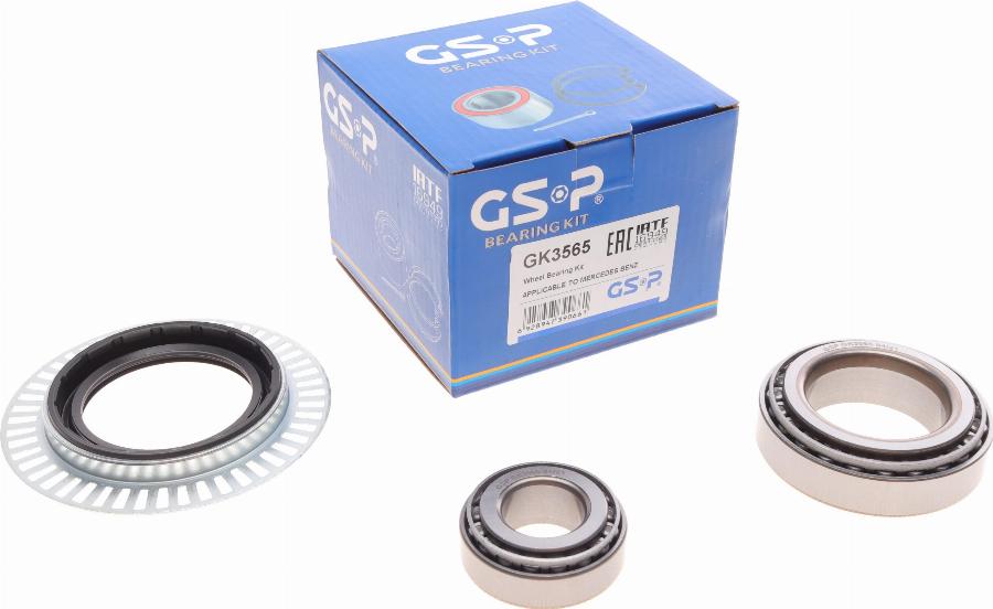 GSP GK3565 - Подшипник ступицы колеса, комплект www.autospares.lv