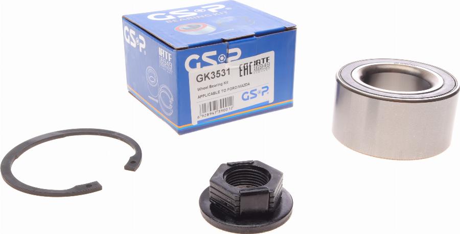 GSP GK3531 - Riteņa rumbas gultņa komplekts www.autospares.lv