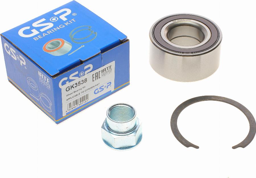 GSP GK3538 - Wheel hub, bearing Kit www.autospares.lv