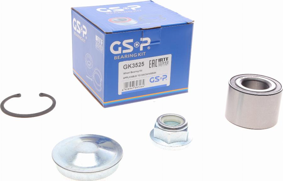 GSP GK3525 - Riteņa rumbas gultņa komplekts www.autospares.lv