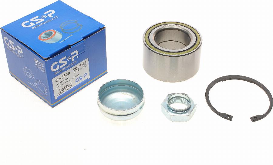 GSP GK3640 - Wheel hub, bearing Kit www.autospares.lv