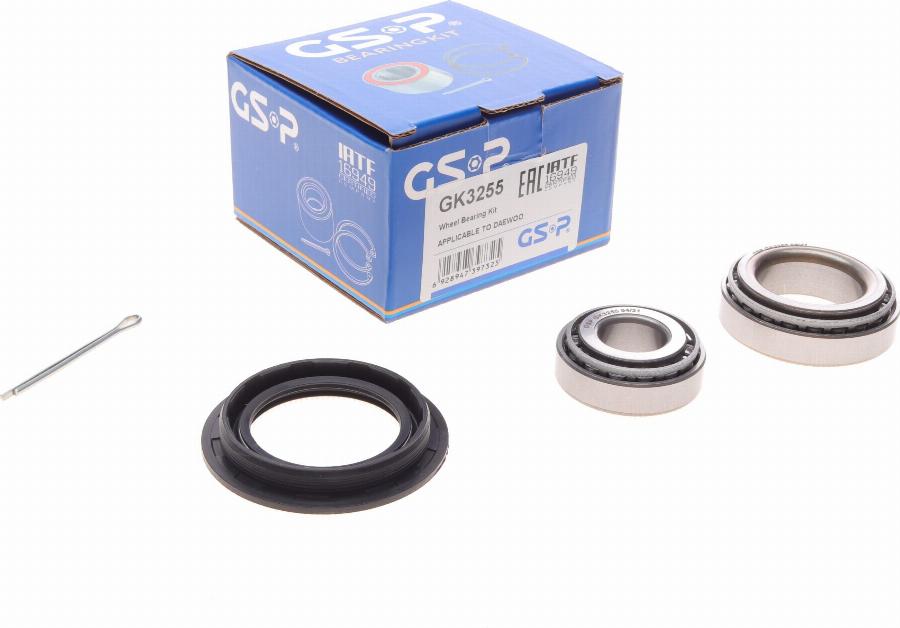 GSP GK3255 - Wheel hub, bearing Kit www.autospares.lv