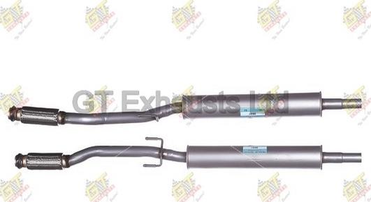 GT Exhausts GBM461 - Vidējais izpl. gāzu trokšņa slāpētājs www.autospares.lv