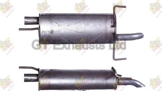 GT Exhausts GGM264 - Izplūdes gāzu trokšņa slāpētājs (pēdējais) www.autospares.lv