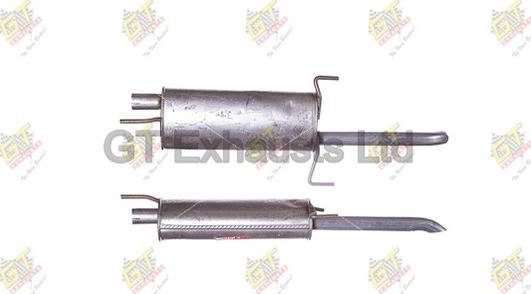 GT Exhausts GGM266 - Izplūdes gāzu trokšņa slāpētājs (pēdējais) www.autospares.lv