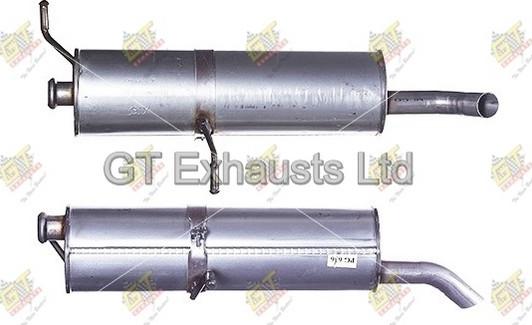 GT Exhausts GPG636 - Izplūdes gāzu trokšņa slāpētājs (pēdējais) autospares.lv