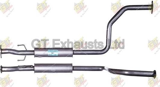 GT Exhausts GRR317 - Vidējais izpl. gāzu trokšņa slāpētājs www.autospares.lv