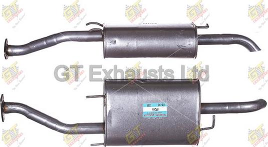 GT Exhausts GRR265 - Izplūdes gāzu trokšņa slāpētājs (pēdējais) www.autospares.lv