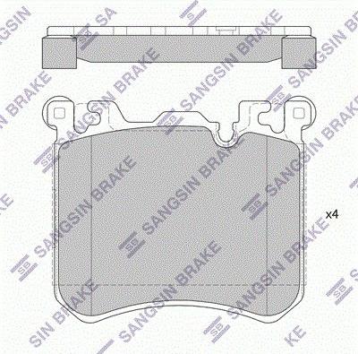 Hagen GP1941 - Тормозные колодки, дисковые, комплект www.autospares.lv