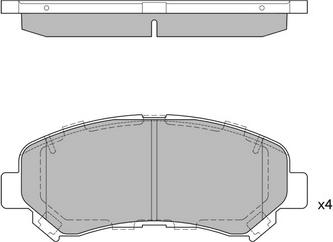 BOSCH 0 986 494 885 - Brake Pad Set, disc brake www.autospares.lv