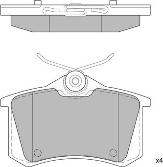 Hagen GP1391 - Brake Pad Set, disc brake www.autospares.lv