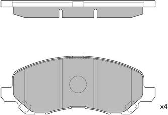 Hagen GP1360 - Bremžu uzliku kompl., Disku bremzes autospares.lv