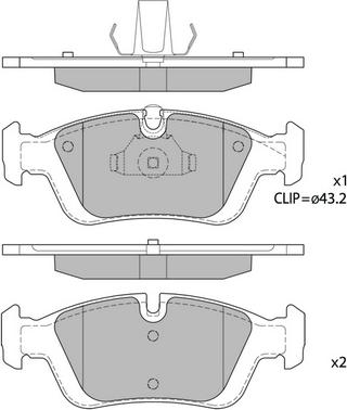 Hagen GP1388 - Тормозные колодки, дисковые, комплект www.autospares.lv