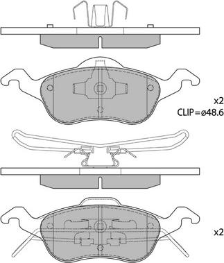 Hagen GP1259 - Bremžu uzliku kompl., Disku bremzes www.autospares.lv