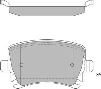 Klaxcar France 24409z - Тормозные колодки, дисковые, комплект www.autospares.lv