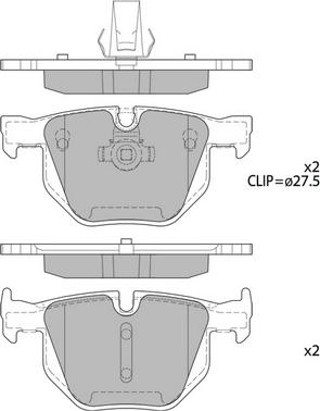 Hagen GP2158 - Brake Pad Set, disc brake www.autospares.lv