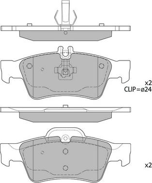 Hagen GP2209 - Bremžu uzliku kompl., Disku bremzes www.autospares.lv