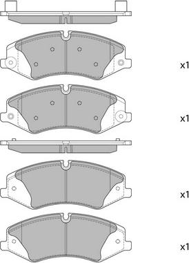 Hagen GP2238 - Brake Pad Set, disc brake www.autospares.lv