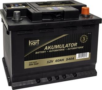 Hart 564 519 - Startera akumulatoru baterija autospares.lv