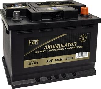 Hart 564 521 - Startera akumulatoru baterija autospares.lv