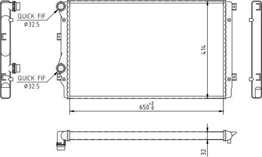 Hart 605 992 - Radiators, Motora dzesēšanas sistēma www.autospares.lv