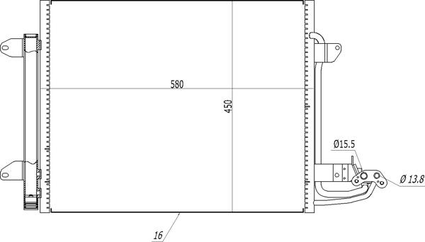 Hart 606 471 - Kondensators, Gaisa kond. sistēma www.autospares.lv