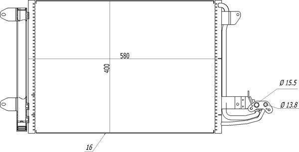 Hart 606 472 - Kondensators, Gaisa kond. sistēma www.autospares.lv