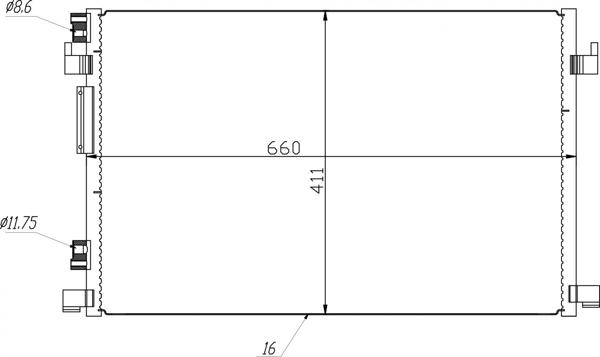 Hart 606 145 - Kondensators, Gaisa kond. sistēma www.autospares.lv