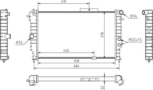 Hart 600 948 - Radiators, Motora dzesēšanas sistēma www.autospares.lv