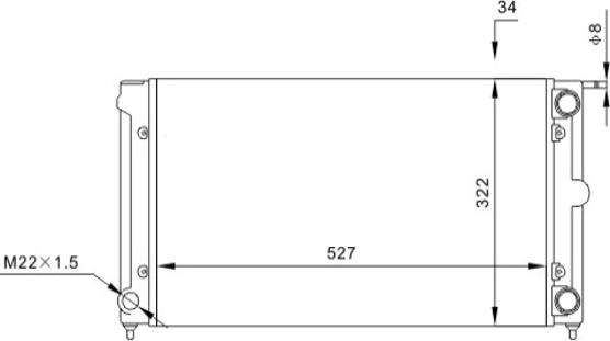 Hart 600 022 - Radiators, Motora dzesēšanas sistēma autospares.lv