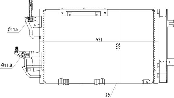 Hart 608 407 - Condenser, air conditioning www.autospares.lv