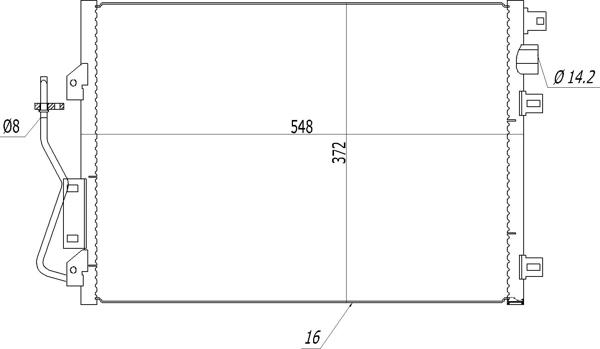 Hart 608 630 - Kondensators, Gaisa kond. sistēma www.autospares.lv